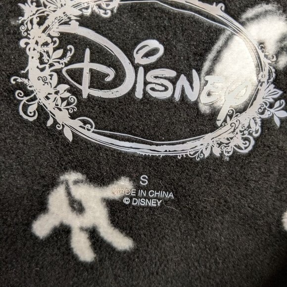 Disney Women Sleepwear Mickey Mouse Magic Fleece Footed One-Piece Black S - Picture 8 of 10